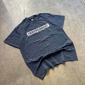 Vintage Skate Independent Skateboards T Shirt Vintage Style Logo Tee Mens Large